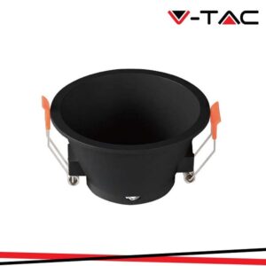 Faretto Incasso Rotondo in Plastica GU10 Nero profondo